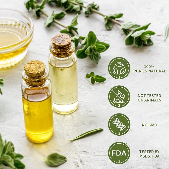 yethious Vanilla Sandalwood Essential Oils for Diffuser & Aromatherapy Pure Natural Organic Vanilla Oils Set - 2PCS 10ML