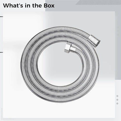 Replacement Shower Hose, 1.5 M High-Flow Stainless Steel, Anti-Burst, Ideal for Broad Coverage in Various Shower Systems