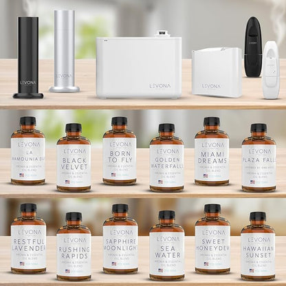 Levona Scent Essential Oils for Diffuser: Blissful Aura with Notes of Amber, Musk & Jasmine - Home Luxury Scents for Hotel - Fragrance Oil - 500 Ml Essential Oil