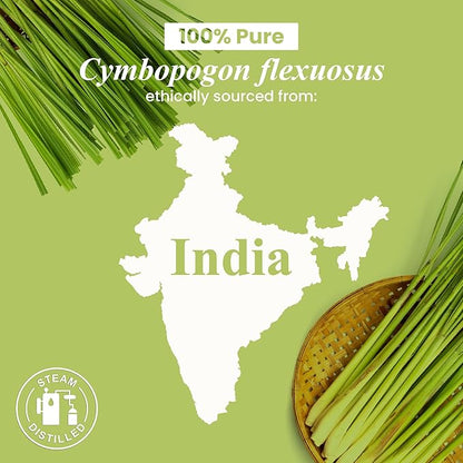 Handcraft Blends Organic Lemongrass Essential Oil – 1 Fl Oz – 100% Pure and Natural – Premium Grade Essential Oil for Diffuser and Aromatherapy
