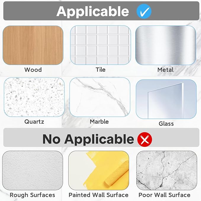 Shower Caddy Adhesive Replacement, Transparent Strong Adhesive Hooks, No Drilling, Waterproof, for Shower Caddy, Bathroom Storage Shelves and Kitchen Racks (Double*4pcs)