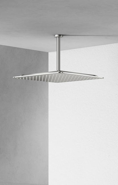 VBFF-Shower Head,rain shower head, 16 inch- Square Shower Head, 1.8 GPM Flow Rate, rainfall showerhead,VBFF10 (Brushed Nickel)