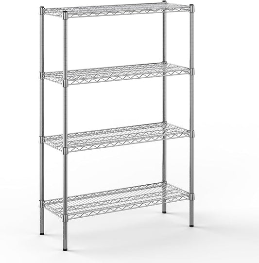 14" Deep x 36" Wide x 54" Height Wire Shelving Kit | 4-Tier | NSF Commercial Storage Rack Unit