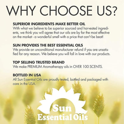 Sun Essential Oils 4oz Juniper Berry Essential Oil – Aromatherapy Oil for Candle Use (4 Fluid Ounces)