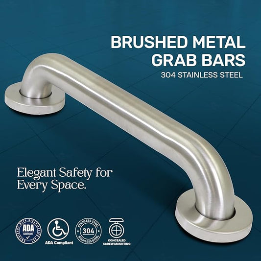 Highcraft Grab Bar for Bathtubs and Showers, Shower Grab Bars for Seniors and Elderly, Safety Bar for Bathroom 42" x 1.5" ADA Compliant Grab Bar, Heavy Duty Stainless Steel Shower Handle Wall Mount
