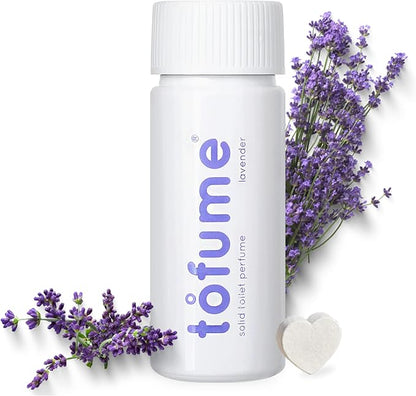 Effervescent Bathroom Air Freshener - Floral Lavender - Toilet Deodorizer, Bathroom Odor Eliminator, Toilet Freshener, Flushable Air Freshener Toilet Tablets, 1 Pack (30 Tablets)