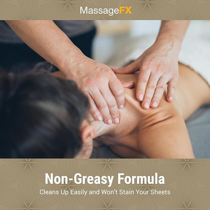 Massage FX Unscented Massage Lotion, 1 Gallon - Soothing Formula Provides Smooth Extended Glide - Non Sticky Formula Easy Glide Smooth Touch with Natural Botanicals for Ultra Spa Experience