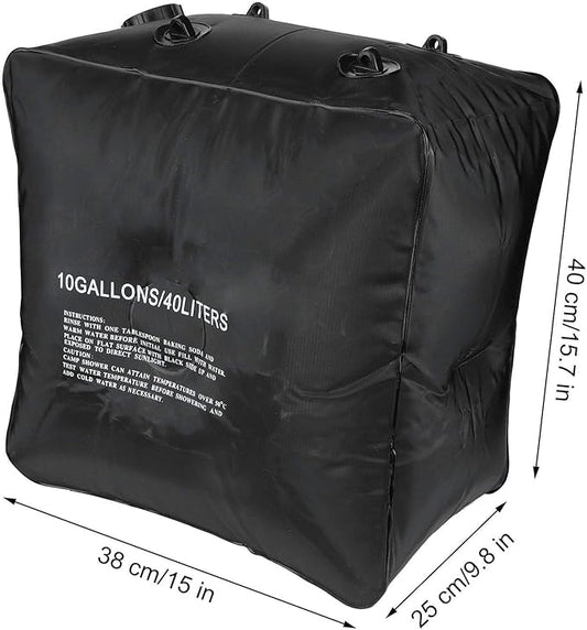 Solar Shower Bag, Waterproof Portable Camping Shower Water Bag, Solar Camping Showers with Showers Head for Hiking Campings Traveling Outdoor Use
