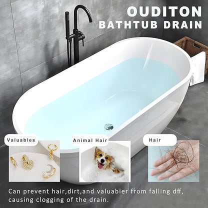 Tub Stopper Bathtub Drain, Brass Pop-up Freestanding Bathtub Drain Stopper, Fits Most Freestanding Tub Rough- in Kits (Gold)