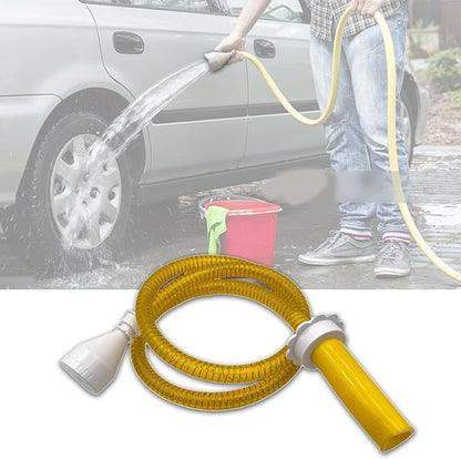 Compact ABS Shower Hose, Quick Connect Design with Control, Bathroom & Pet Cleaning Applications, Tool-Free Installation Shower Hose