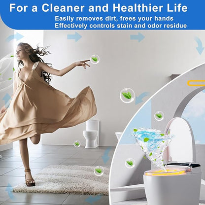 Toilet Bowl Cleaners,100 Pack Blue Toilet Bowl Tablets with Fresh Scent, Household Toilet Cleaner Continuous Cleaning, Prevent Various Stains & Odors Build Up - Septic Friendly