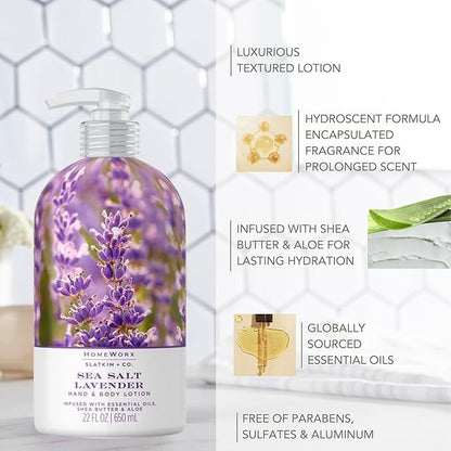 Homeworx by SLATKIN + CO. 22 fl oz. Body Lotion- Sea Salt Lavender