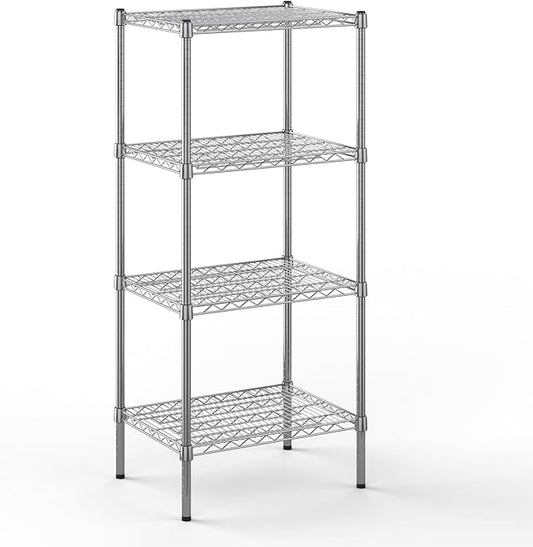 18" Deep x 24" Wide x 54" Height Wire Shelving Kit | 4-Tier | NSF Commercial Storage Rack Unit