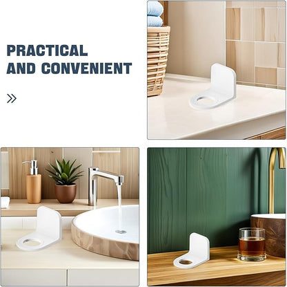 Self Adhesive Wall Mounted Shower Gel Bottle Rack Hook Liquid Soap Holder Shampoo and Conditioner Dispenser for Bathroom Kitchen ()