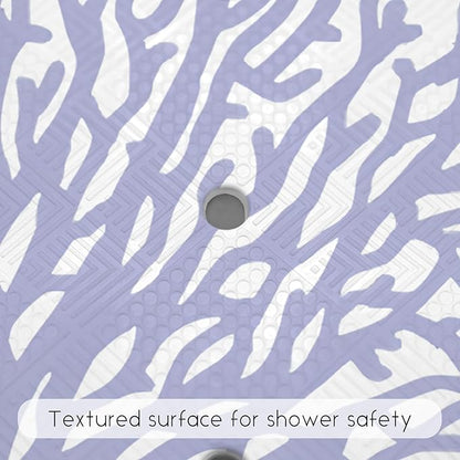 Bathtub Mat Non Slip, Square Bath tub Mat Shower Floor Mat with Suction Cups for Adults Kids Elderly 21 X 21 Inch