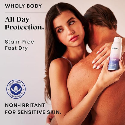 Gymati Fitness Body Deodorant Spray Aluminum Free - Unisex - Pack of 2