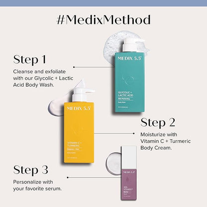 Medix 5.5 Vitamin C Cream Face Lotion & Body Lotion Moisturizer | Anti Aging Skin Care Firming & Brightening Cream Diminishes The Look Of Uneven Skin Tone, Age Spots, & Sun Damaged Dry Skin, (2-Pack)