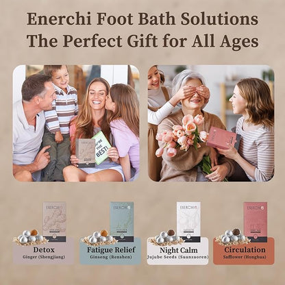 Deep Relaxation Herbal Foot Soak, Soothes Tired Feet, Stress Relief, Natural Jujube Seeds & Sandalwood, Soothing Foot Spa Soak, Night Calming Herbal Foot Bath for Home Wellness Routine