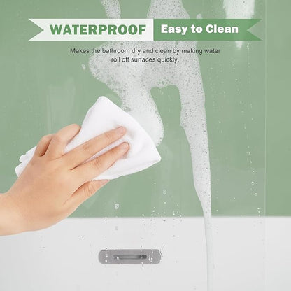 UFRIDAY 96 inches Shower Curtain Liner Long Clear, Waterproof PEVA, Metal Grommets, Clear, Extra Long, Weighted Tall 72x96 inch Bathroom Shower Curtain Liners with 5 Weights