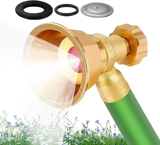 High Pressure Garden Hose Nozzle Spray | Durable Hose Attachment For Watering Plants, Seedlings, Flowers, Lawn, Irrigation, And Pet Showering, Gardening Accessory For Home And Outdoor Use