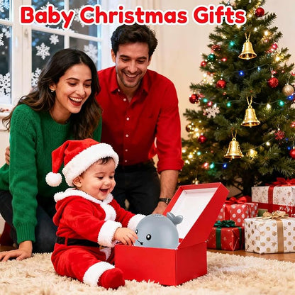 Bath Toys for Kids Ages 1-3 - Christmas Stocking Stuffers for Toddlers - 1 Year Old Girl Boy Gifts 1st First Birthday Gifts - Light Up Whale Sprinkler Bathtub Water Pool Toys for Babies 6-12-18 Months