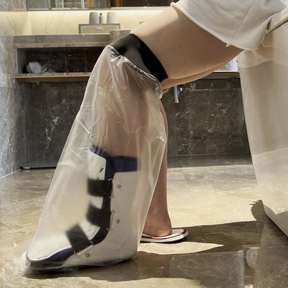 Cast Covers for Shower Leg, Waterproof Cast Cover for Showering, Cast Protector for Shower Leg Adult, Shower Boots for Foot After Surgery, Knee, Ankle, Foot (Diameter - 7.9")