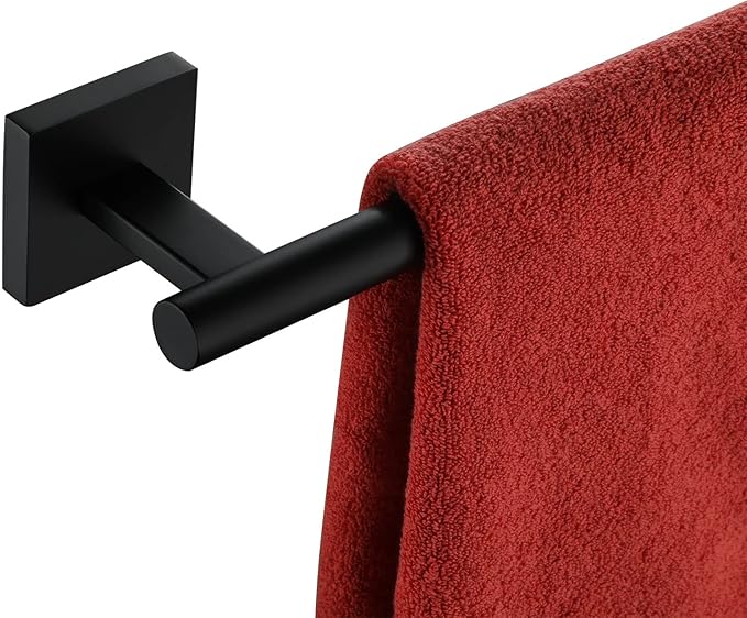 KOKOSIRI 32'' Towel Rails Bathroom Towel Bars Matte Black 32 Inch Bath Towel Holder for Washroom Kitchen Wall Stainless Steel B4005BK-L32
