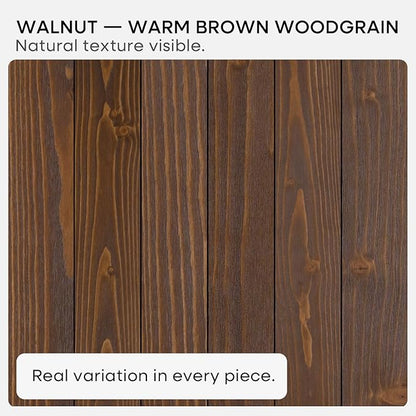 Homeforia Classic Walnut 60 inch Floating Shelf, High End Solid Real Wood Small 60inch Floating Shelves for Wall Mounted, 60in Floating Shelves, Heavy Duty Bracket, 60 X 6.5 X 1.75 inches, Set of 2
