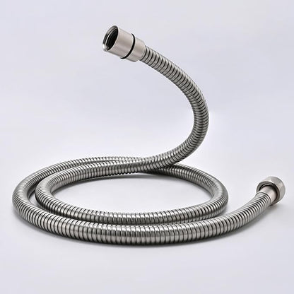 Brushed Nickel Shower Hose Extra Long 304 Stainless Steel Handheld Showerhead Hoses, Anti Winding Interface,With Brass Insert Nut Flexible Rv Shower Hoses Replacement High Pressure Bidet Hose Short