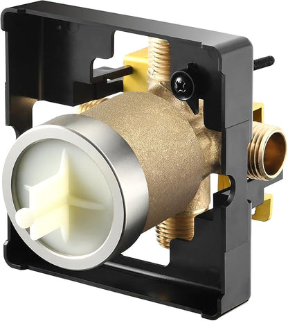 Shower Valve Body for Delta 13,14,17 or 17T Series Trim Kits, Universal Multifunction Rough in Shower Valve,Brass Body