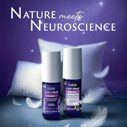 Lavender Sleep Spray with Melatonin - Stocking Stuffers for Teen Girls and Women – Natural Pillow Mist for Relaxing Sleep, Calming Bed Spray for Adults