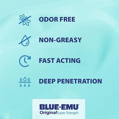 BLUE-EMU Original Super Strength Cream, Soothing Muscle & Joint Support, 6 Oz