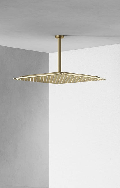 VBFF-Shower Head,rain shower head, 16 inch- Square Shower Head, 1.8 GPM Flow Rate, rainfall showerhead,VBFF10 (Brushed Gold)