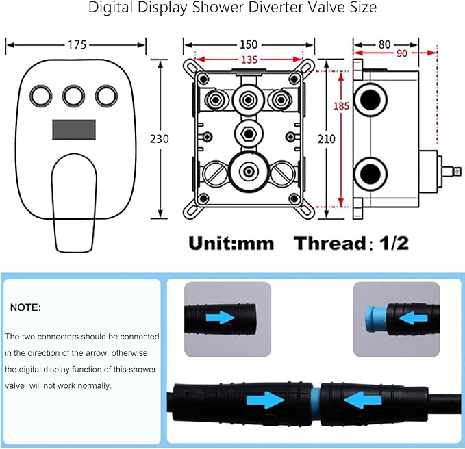 Brushed Nickel Shower System 3-Function Ceiling Shower Faucet Set with 12" and 8" Rainfall Dual Shower Head and Handheld Shower with Adjustable Slide Bar, Full Body Shower System Fixture