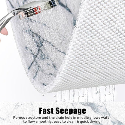 Square Shower Mat Non Slip: 31x31 Inch Shower Floor Mat with Drain Hole in Middle, Super Soft and Comfortable PVC Loofah Massage Bath Mat for Shower, Anti Slip Shower Stall Mat, Quick Drying