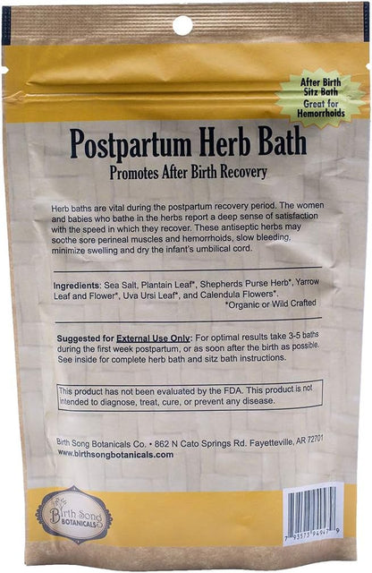 Birth Song Botanicals Postpartum Herb Bath 1PK