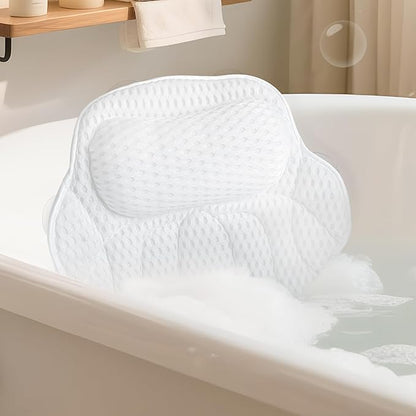 FerdY Shangri-La 47" Acrylic Freestanding Bathtub with Headrest, Small Classic Oval Shape Acrylic Soaking Bathtub with Polished Gold Drain & Overflow& Bath Pillow, cUPC Certified