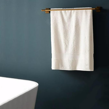 Delara 100% Organic Cotton Towel 650 GSM Plush Feather Touch Quick Dry Towel, 6-Piece Towel Set GOTS Certified, Oeko-Tex Green Certified, 1 Bath Towel, 1 Bath Sheet, 2 Hand Towels & 2 Wash Cloths