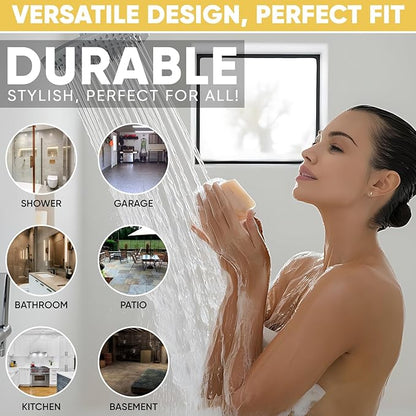 4 ¼” Champagne Bronze Snap-in Shower Drain Cover - New Brass Replacement - 4.25" OD Shower Drain Strainer - Easy Install - Premium Round Shower Drain Cover - Solid Brass Construction