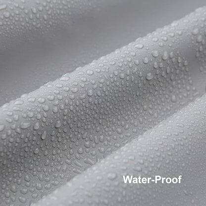Grey Shower Curtain Liner,PEVA Shower Liner for Bathtubs Waterproof Bathroom Curtain with Weighted Stones 72 W x 72 H Inches,Plastic