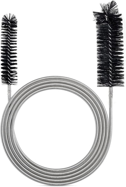 Drain Brush Pipe Cleaning Brush Slim Drain Hole Cleaning Tool Hose Flexible Feeding Tube Cleaning Brush Black Color