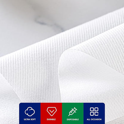 480 Count Disposable Hand Towels, Linen Feel Bathroom Hand Napkins, Soft And Absorbent Paper Napkin for Guest, Disposable Guest Towels for Kitchen, Parties, Weddings