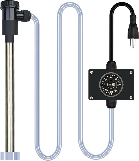 1800W Immersion Water Heater Portable Electric Bathtub & Pool Submersible Water Heater with Temp Control for Bucket, inflatable pool, baptistry, spa tub, above ground pool & Hot Tub