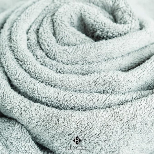 Hencely Luxury Hand Towel - Set of 2 (16x28 Inches) - Soft Turkish Cotton, Absorbent, Quick-Drying Face, Body, Kitchen, and Bathroom Towel (Hand Towels 2 Pack, Light Green)