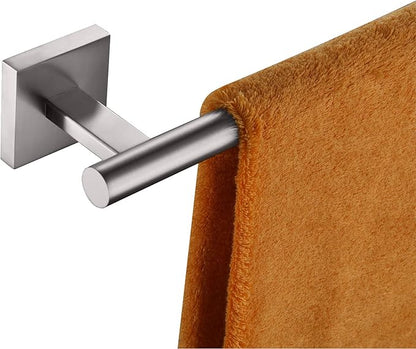 KOKOSIRI Towel Holder Bathroom Accessory Towel Bar for Bath Kitchen Necklace Holder 32 Inch Brushed Nickel Stainless Steel B4005BR-L32