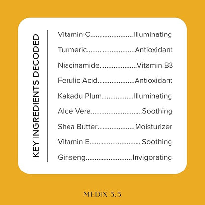Medix 5.5 Vitamin C Cream Body Lotion & Face Moisturizer | Anti Aging Vitamin C Lotion For Women & Men Helps Soften The Look Of Dark Spots, Wrinkles, & Uneven Looking Skin Tone, 3OZ, 3PC Travel Size