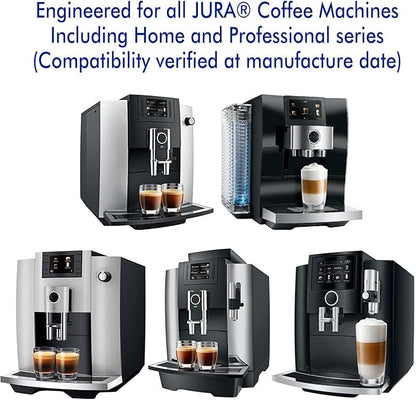 Jura Compatible Cleaning Tablets 12-Pack - Deep Clean Coffee Machine Internal Systems, Portafilter & Brew Group | Remove Oil Residue & Scale | E6/E8/S8/D6/C60/Impressa Models | Prolongs Lifespan
