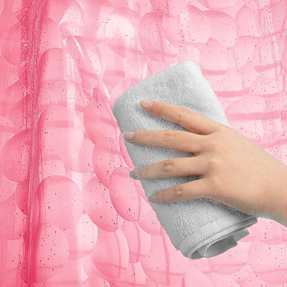 Adwaita 3D Bubbles Shower Curtain Liner