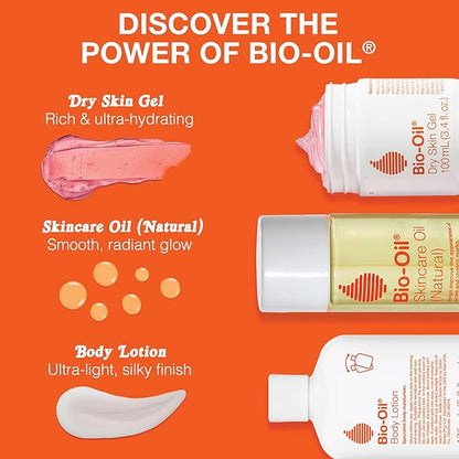 Bio-Oil Natural Skincare Oil Serum, Face and Body Moisturizer with Chamomile, Rosehip, and Lavender Oil, for Scars, Stretch Marks, Sensitive Skin, All Skin Types, 2 Oz