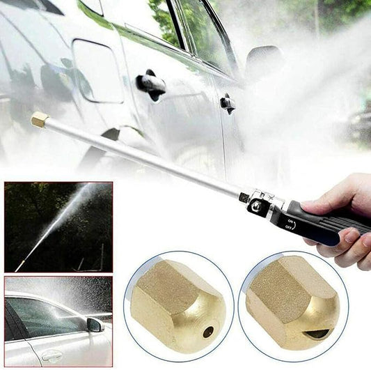 High Pressure Power Washer wand, Hydro Jet Water Hose Nozzle,Watering Sprayer Cleaning Tool, Wand Lance for Gutter Patio Car Pet Window Glass Black